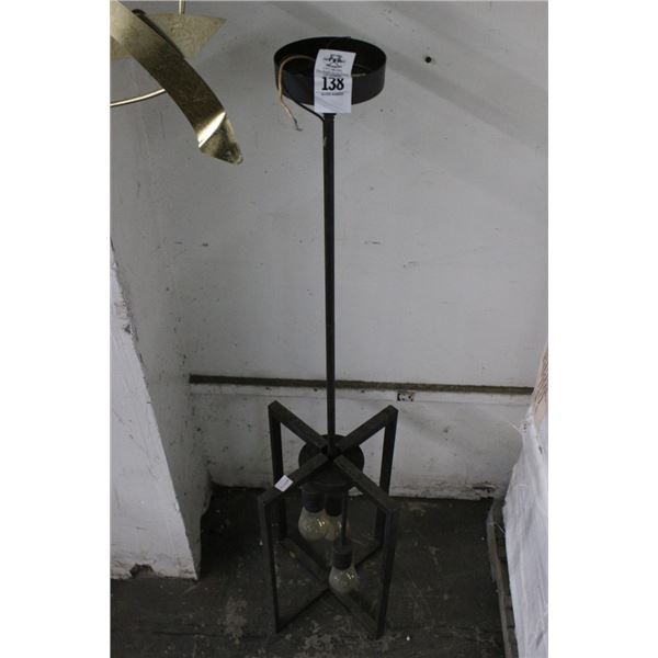 Contemporary Steel Framed Chandelier