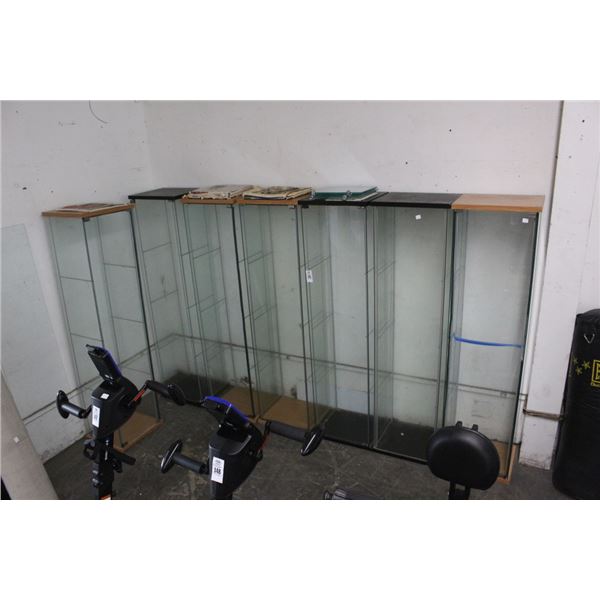 7-Contemporary Glass Display Case - 7 X $