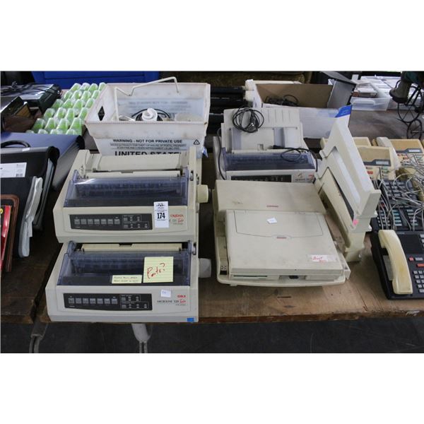 Lot of Vintage Microline  320  Printer, Compaq Laptops