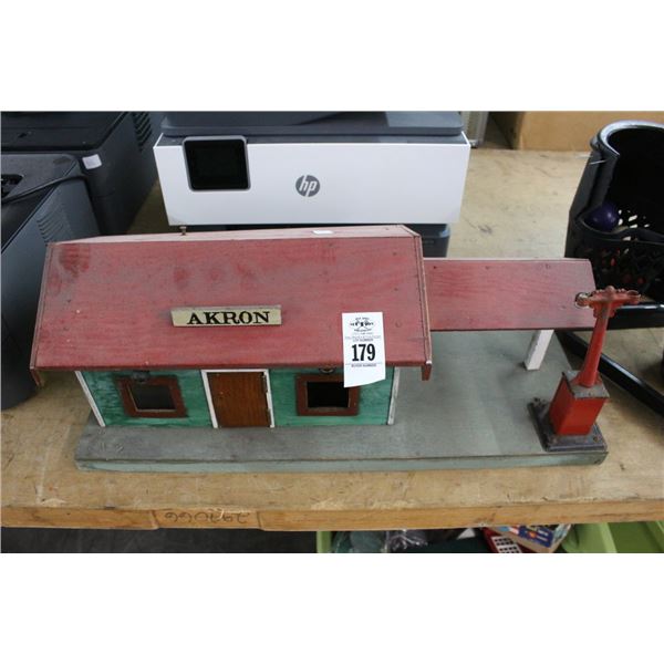 Gas Station Wood Model Kit