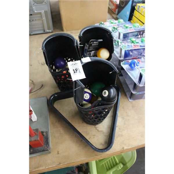 Billiard Balls, Chaulk, Triangle