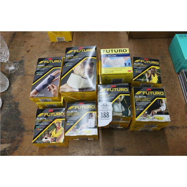 13-Futuro Wrist/Neck/Elbow Braces - 13 X $