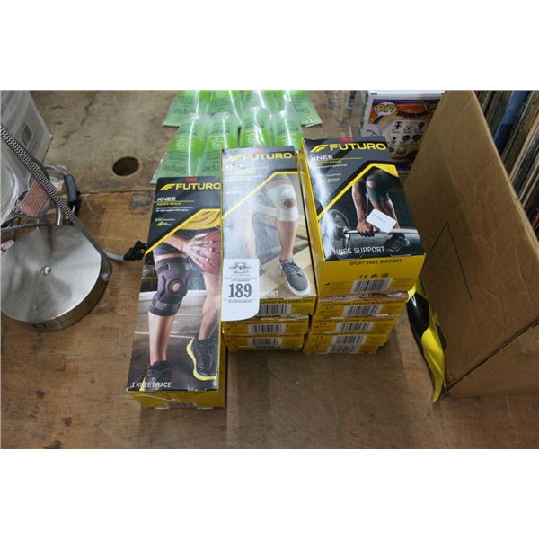 10-Futuro Knee Braces - 10 X $