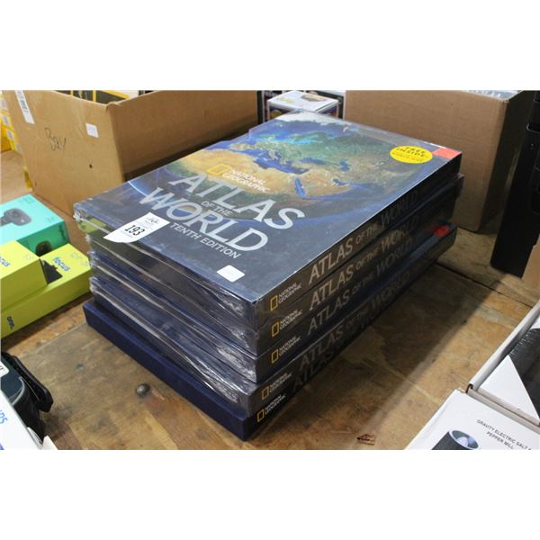 5-National Geographic Atlas of The World 10th Edition Kit - 5 X $