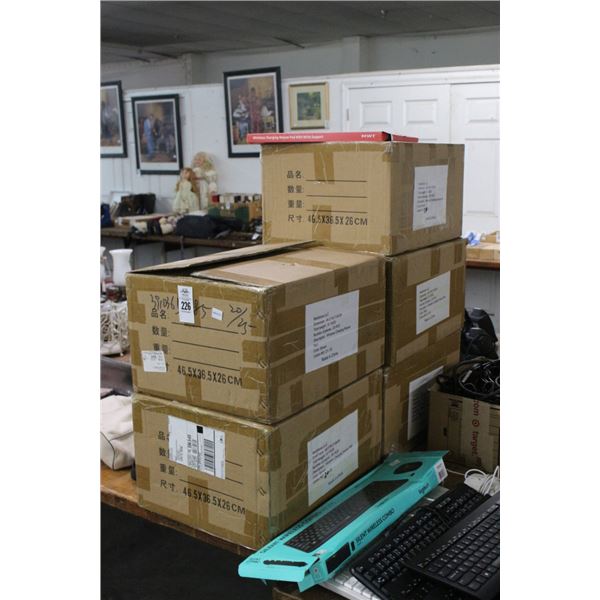 5-Wireless Charging Mouse Pad w/Wrist Support - Box of 20 - 5 X $