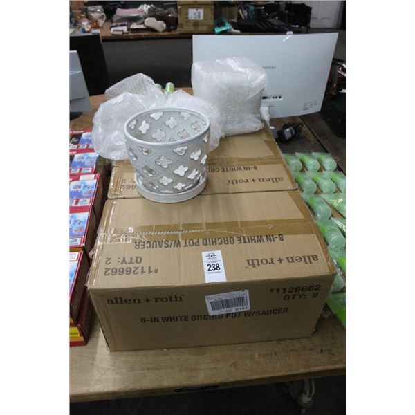 6-Allen Roth Orchid Planters - 6 X $