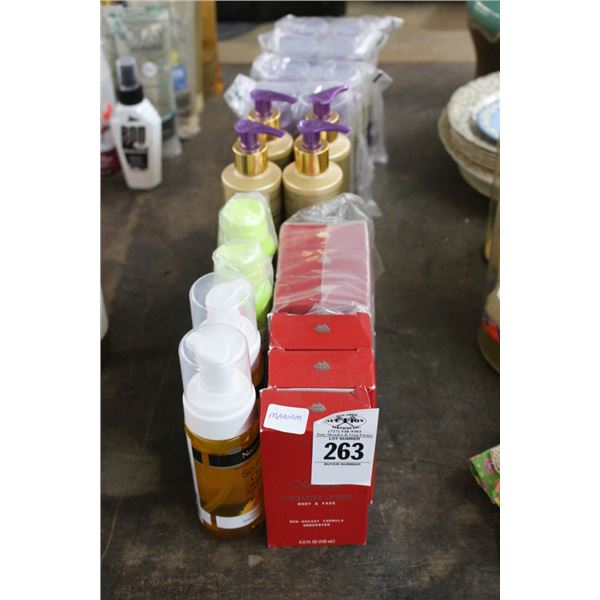 Old Spice Lotion 6, Brave Cream 8, Detangle Milk 4, Tumeric 2, Hair Masks - 2