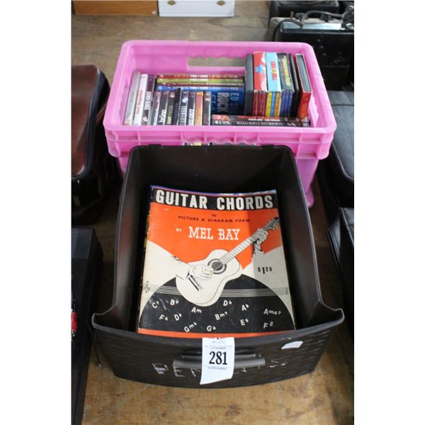 Asst. Music Books, DVD Movies