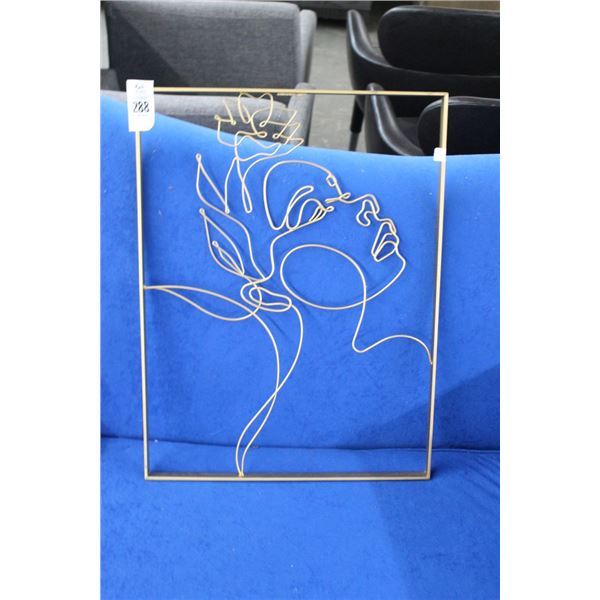 Metal Wall Art of Woman