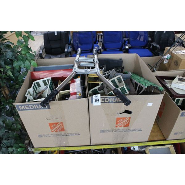 Large Boxes 2 w/Asst. Train Track Accessories