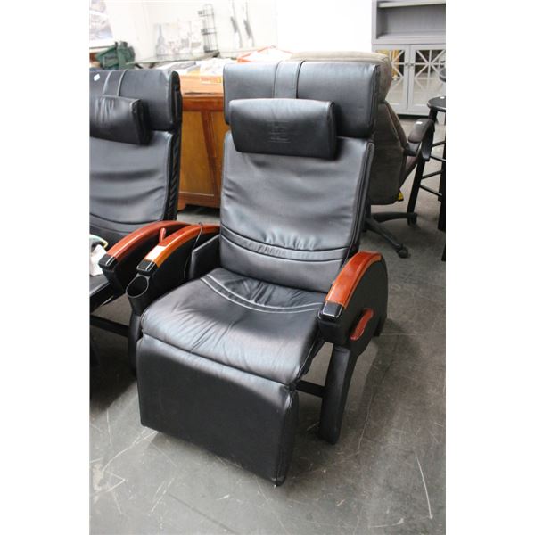 Distressed Heated Massaging Inversion Recliner