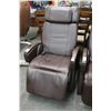 Image 1 : Lifesmart Brown Leather Massaging Recliner