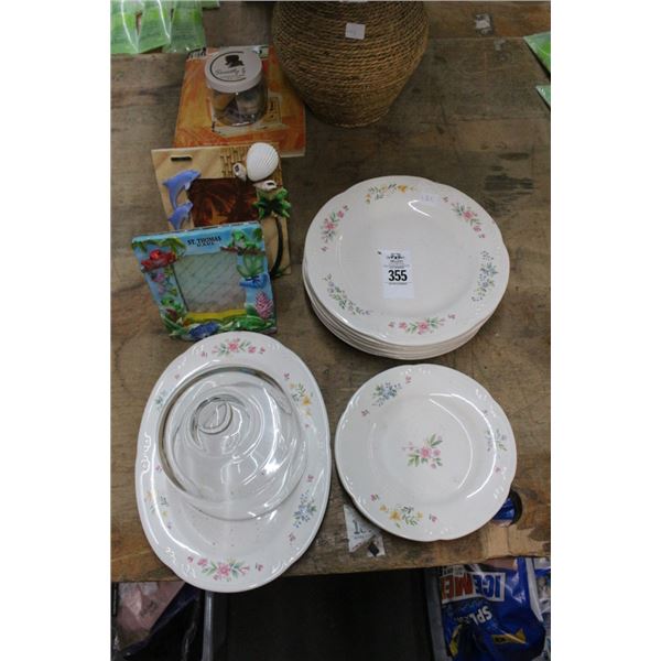 Pfaltzgraff Floral China, 2 Photo Frames