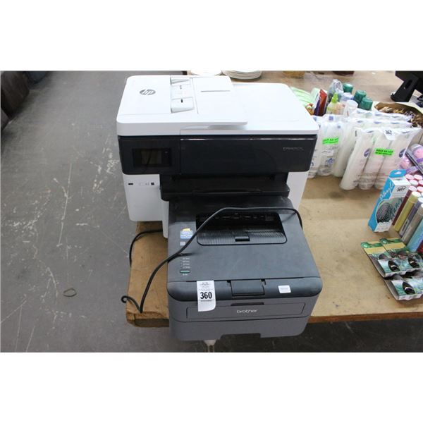 HP Office Jet Pro 7740  MFC,  Brother Laser Printer