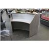 Image 2 : Contemporary Gray w/Opaque Glass Reception Desk
