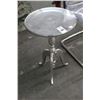 Image 1 : Chrome Round Adjustable Height End Table