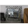 Image 1 : Ornate Etched Framed Mirror - 3'  X  3'
