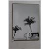 Image 1 : Framed Photo VW Bus w/Palm Trees At Beach