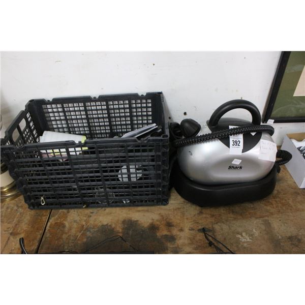 Shark Steamer, Bin w/Accessories