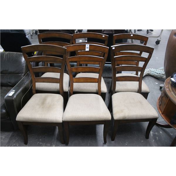 Contemporary Ladderback Chairs - Set of 6
