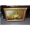 Image 1 : Oil On Canvas Floral Still Life - 24"  X  30"