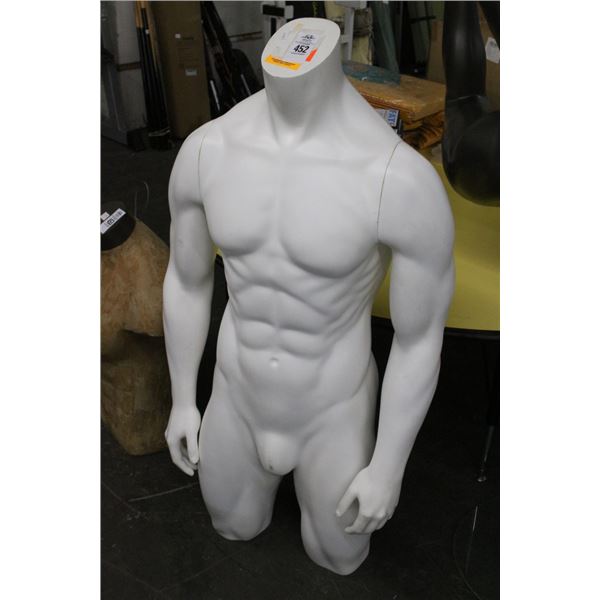 White Male Mannequinn Bust