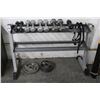 Image 1 : Dumbell Rack w/9 Dumbells/Plate Weights