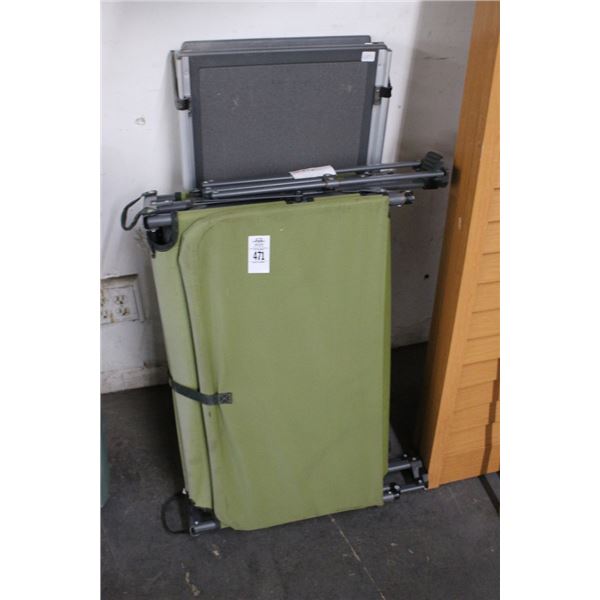 Folding Cot w/Dog Ramp