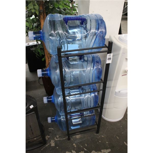 Dispenser Water Bottles w/Stand
