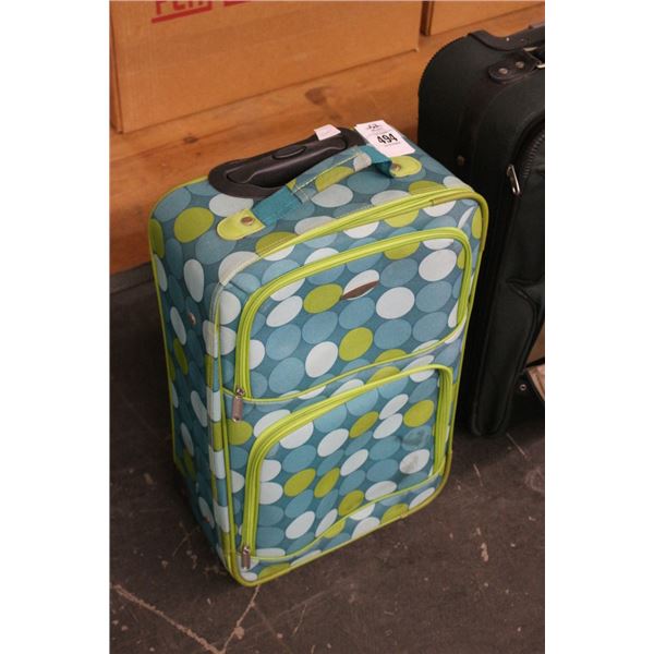 Green Soft Rolling Luggage