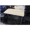 Image 1 : 2-Power Adjustable Height Gray w/Oak Top Desk - 2 X $