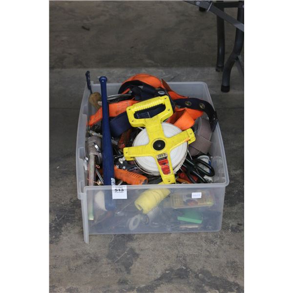 Asst. Tools, Lanyards, Large Tape Measure