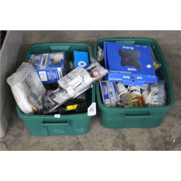 Door Seal, Rivet Gun, Hardware, Electrical/Plumbing/Asst. Hardware - 2 Bins