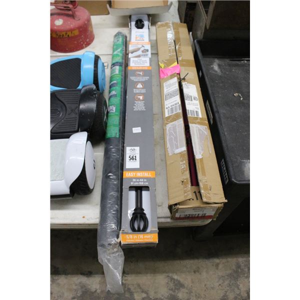 Screen Material, Curtain Rods, Tripods