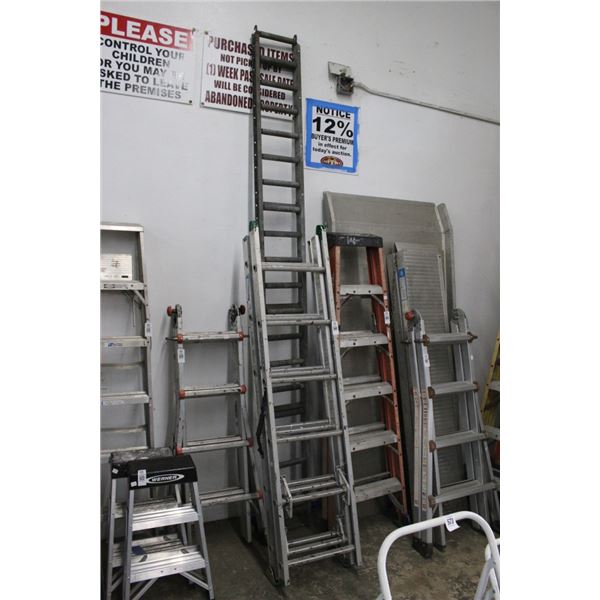 Werner Alum. Ext. Ladder,  10' Roller Bed Table