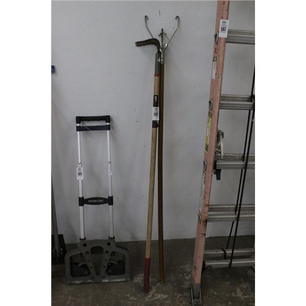 Garden Hoe w/Mop Handle