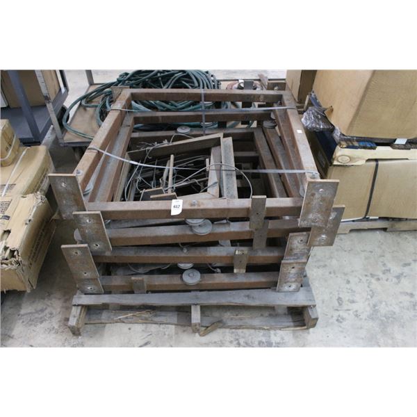 Steel Pulley Frames on Pallet
