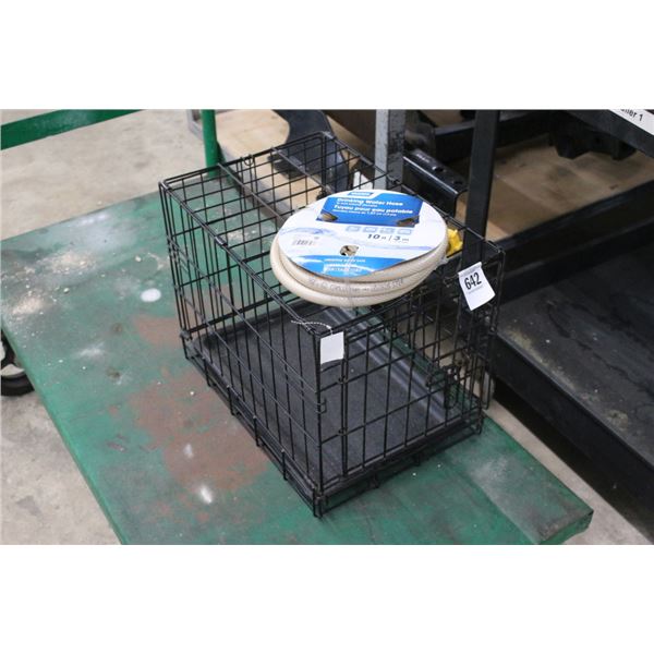 Small Pet Crate, Drinking Water  10'  Hose