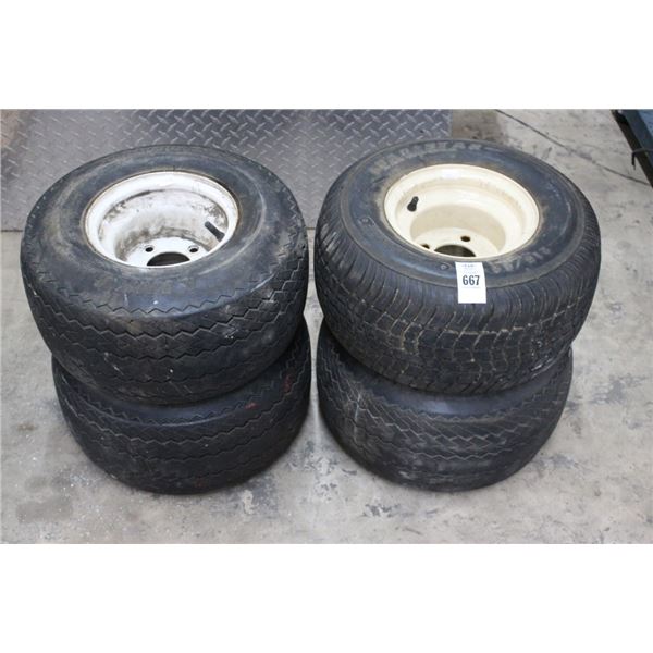 Lawn Equip. Tires/Rims - Set of 4