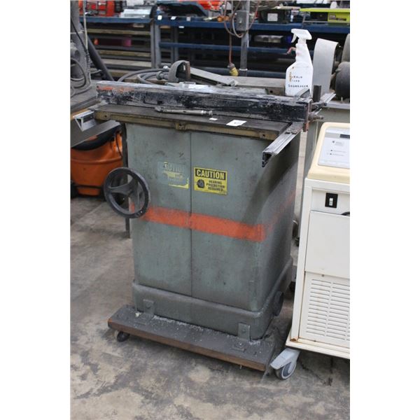 Industrial Table Saw on Rolling Stand