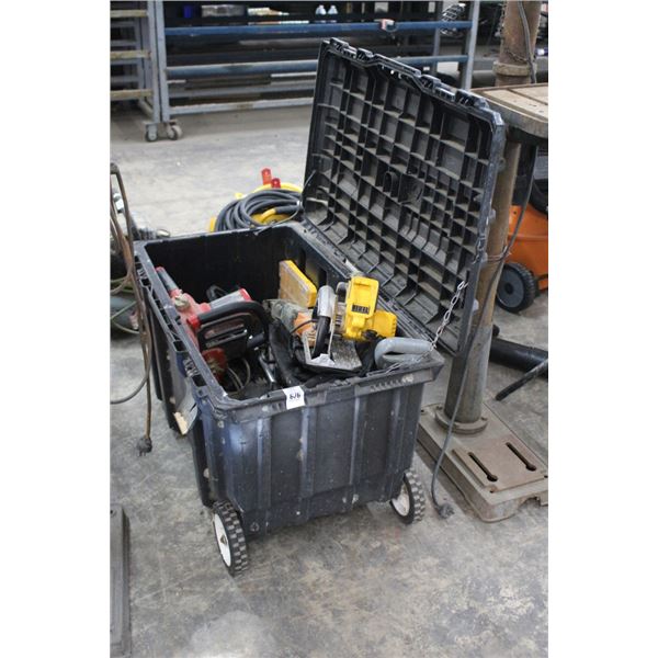 Ridgid Electric Sawzall w/Electric Chainsaw, Hedge Trimmer, Skil Saw, Cordless Tools