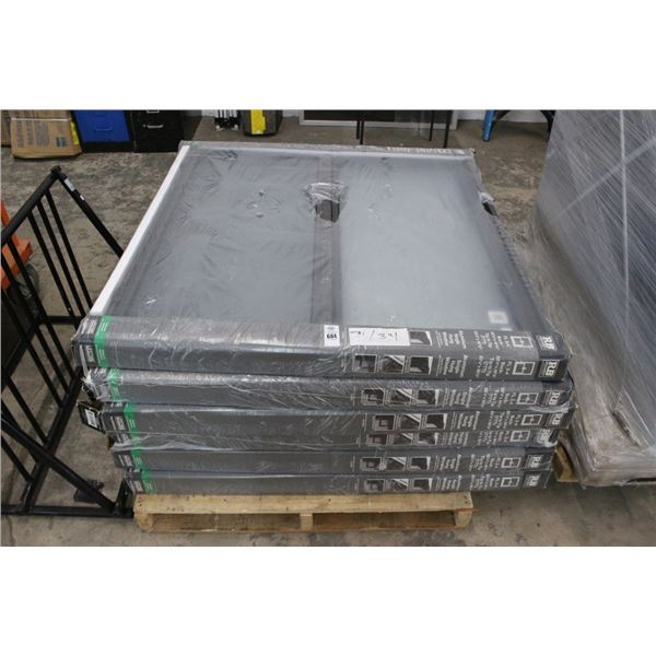 6-RB  Alum. Single Hung Window - 49  X  52  - 6 X $