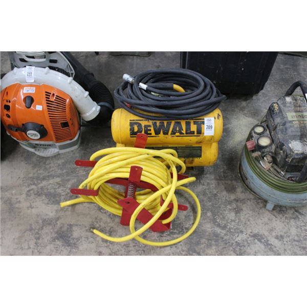 Dewalt Twin Cylinder Portable Air Compressor, Spare Hose