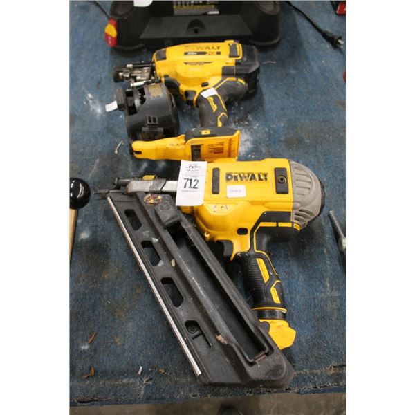 Dewalt Cordless Nail Guns 2 - No Batteries/Charger