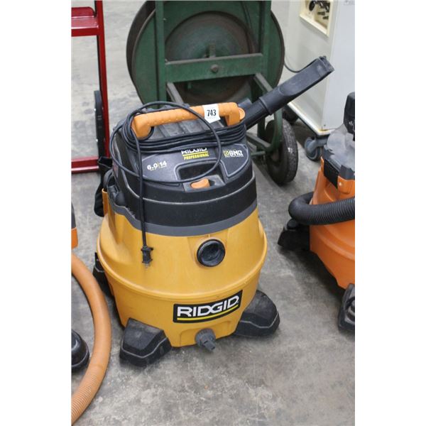 Ridgid 6  HP  Shop Vac