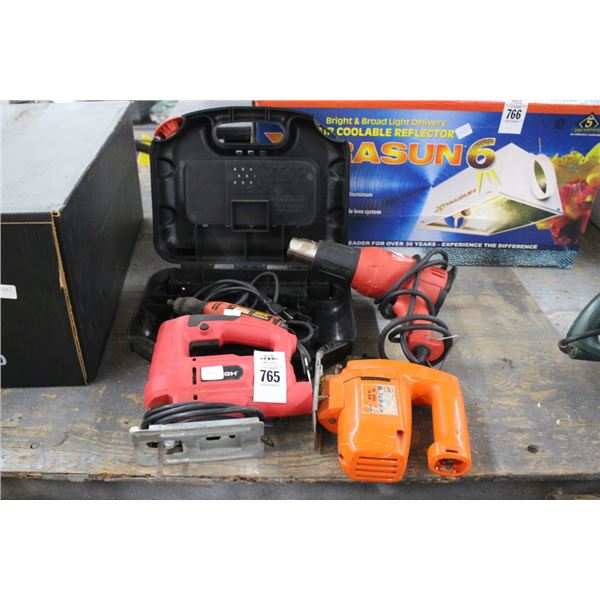Electric Jig Saw, Milwaukee Heat Gun, Rotary Tool