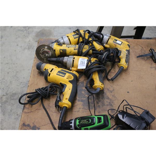 5-Dewalt Electric Screw Shooter/Grinder/Drill - 5 X $