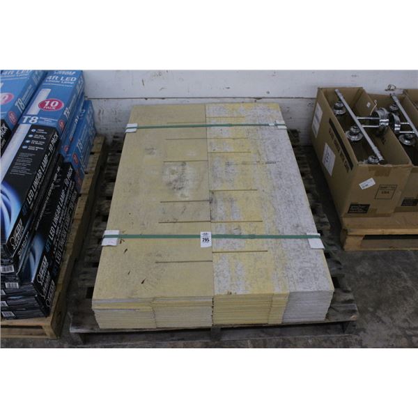 Pallet of  18"  X  48"  Hardboard Sheets