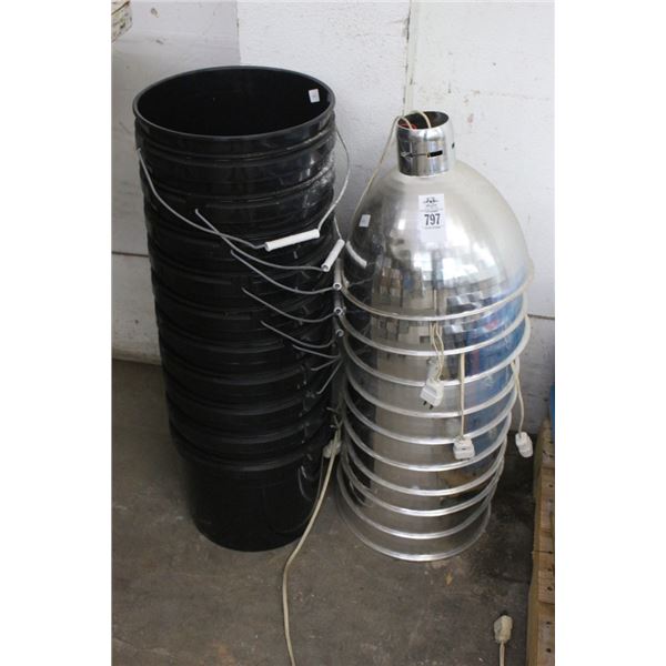 Hanging Lamps, Buckets