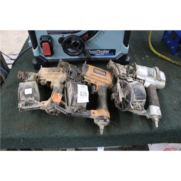 3-Ridgid/Metobo Air Nail Gun - 3 X $